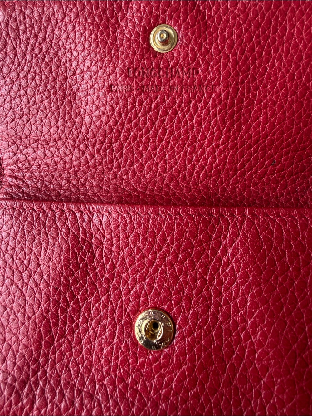 Longchamp Red Leather Wallet - Picture 2 of 5